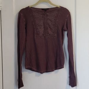 Lucky Brand

Cotton Embroidered Henley Thermal Top